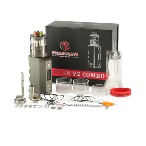 Kit cigarette électronique TITAN V2 4 accus de chez Steam Crave | Cigusto | Cigarette electronique, Eliquide