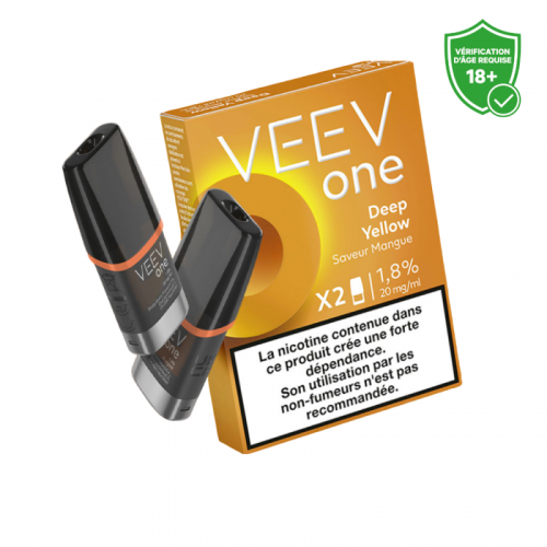 Cartouche pré remplie eliquide Veev One Deep Yellow 20 mg | Cigusto | Cigarette electronique, Eliquide