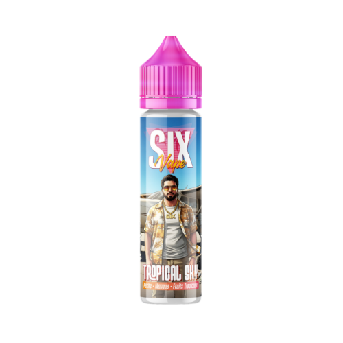 E Liquide TROPICAL SKY SIX VAPE 50ml - Pêche Mangue Tropical LEVEST | Cigusto | Cigarette electronique, Eliquide
