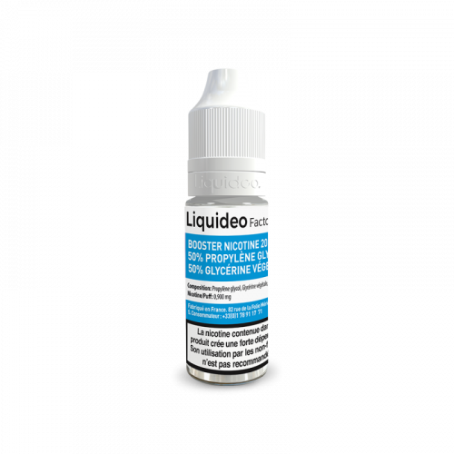 Booster eliquide Liquideo  20mg/ml 50/50 taux de PG/VG | Cigusto | Cigarette electronique, Eliquide