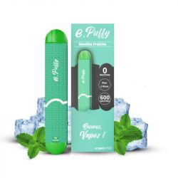 Cigarette electronique jetable e.Puffy Menthe Fraiche Etasty | Cigusto | Cigarette electronique, Eliquide