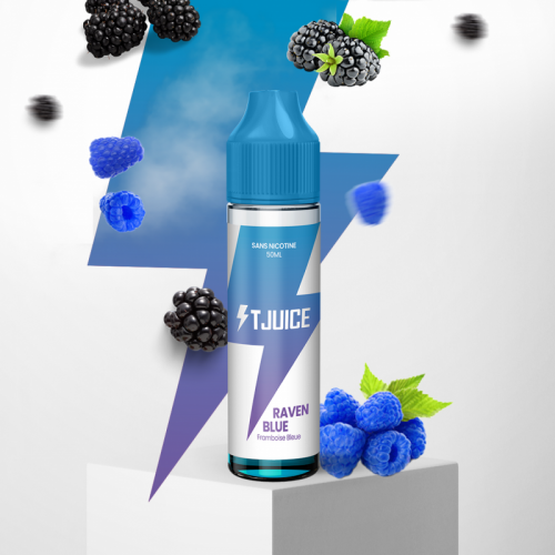 E Liquide RAVEN BLUE - T Juice - 50 ml | Cigusto | Cigarette electronique, Eliquide