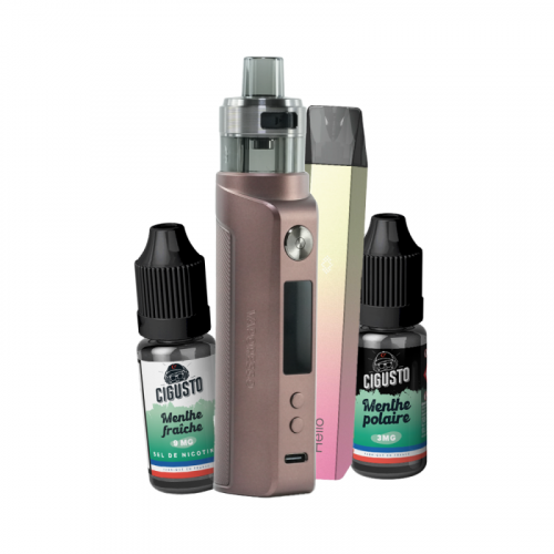Pack Ecigarette Intense Je passe à la vape Menthe Cigusto | Cigusto | Cigarette electronique, Eliquide