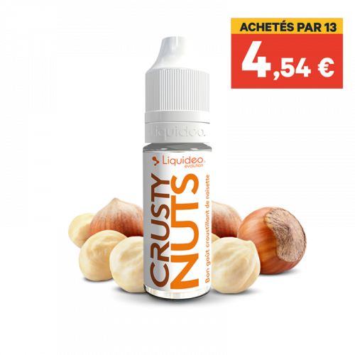 E Liquide Crusty Nuts Evolution Miam 10 ML Liquideo 4 taux de Nicotine | Cigusto | Cigarette electronique, Eliquide