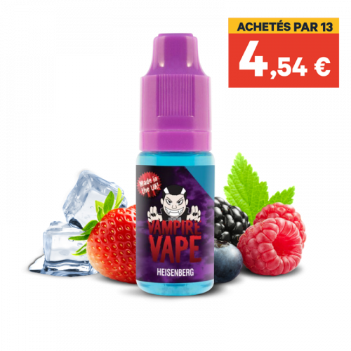 Fruits Rouges Vape E-liquide Heisenberg Vampire Vape en 10 ml, e-liquide Heisenberg aux ...