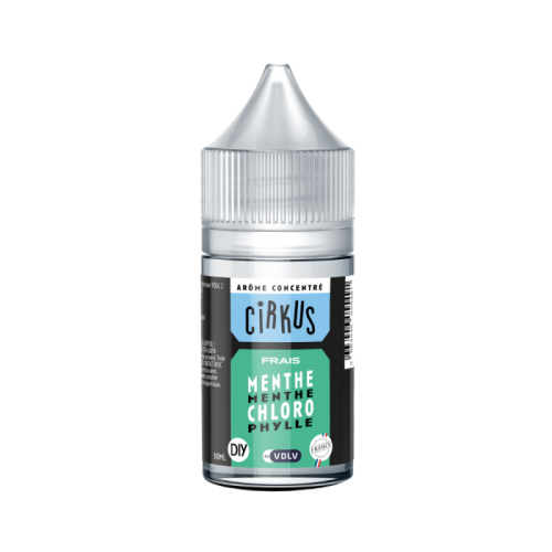 Concentré MENTHE Chlorophylle 30 ml de Cirkus Authentic de VDLV | Cigusto | Cigarette electronique, Eliquide