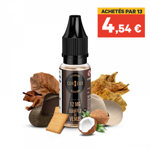 E liquide France Souffle de Vénus 10ml - CURIEUX | Cigusto | Cigarette electronique, Eliquide
