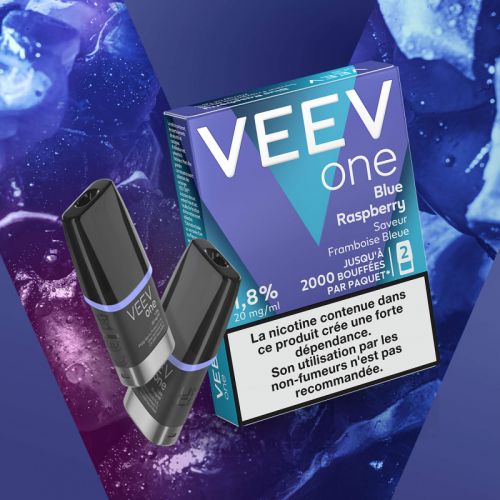 Cartouche Pod pré remplie eliquide Veev One Blue Raspberry 20 mg | Cigusto | Cigarette electronique, Eliquide