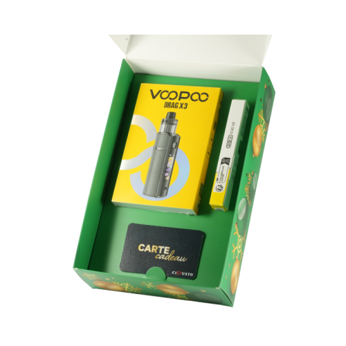 Coffret de Noël Kit Drag X3 Voopoo | Cigarette électronique premium | Cigusto | Cigarette electronique, Eliquide