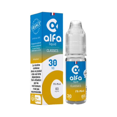 E Liquide FR-MINT 70/30 10 ml - Alfaliquid | Cigusto | Cigarette electronique, Eliquide