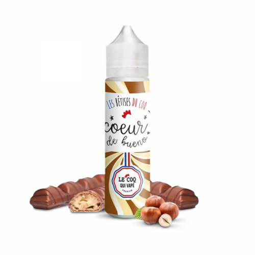 E liquide Coeur de Bueno 50ml - LE COQ QUI VAPE Nicotine 0mg | Cigusto | Cigarette electronique, Eliquide