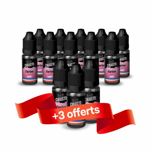 Pack 10 + 3 E Liquides CERISE - Cigusto Classic | Cigusto | Cigarette electronique, Eliquide