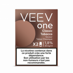 Cartouche pré remplie eliquide Veev One Classic Tobacco 20 mg | Cigusto | Cigarette electronique, Eliquide