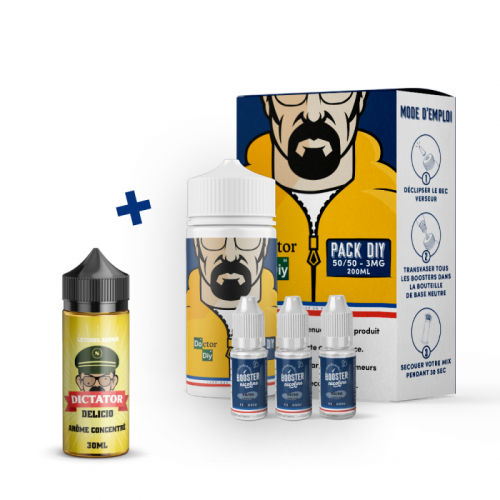 Pack DIY Dictator Delicio 230 ml 50/50 - Doctor DIY | Cigusto | Cigarette electronique, Eliquide