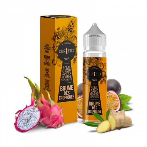 E liquide France Brumes des Tropiques 40ml - CURIEUX Nicotine 0mg | Cigusto | Cigarette electronique, Eliquide