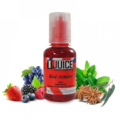 Arôme Red Astaire 30ml T-JUICE, arôme Red Astaire aux fruits rouges | Cigusto | Cigusto | Cigarette electronique, Eliquide