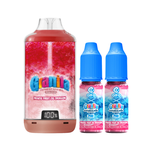 Pod BIG PUFF Fraise Fruit du Dragon GRANITA | Cigarette électronique | Cigusto | Cigarette electronique, Eliquide