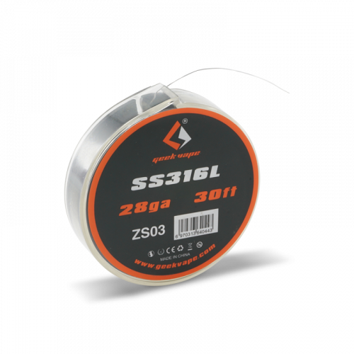 Bobine de fil SS316L de Geekvape, fil SS316L 24, 26 ou 28 gauges | Cigusto | Cigusto | Cigarette electronique, Eliquide