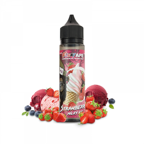 E liquide Strawberry Milky 50 ml FUNKY APE Nicotine 0mg | Cigusto | Cigarette electronique, Eliquide