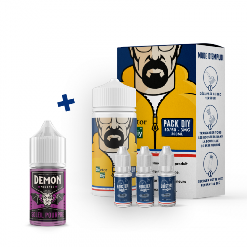 Pack DIY POURPRE 230 ml 50/50 - Demon Juice| Cigusto | Cigusto | Cigarette electronique, Eliquide