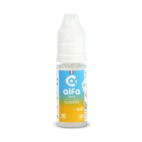 E Liquide Gold 10 ml Alfaliquid pour cigarette electronique | Cigusto | Cigarette electronique, Eliquide