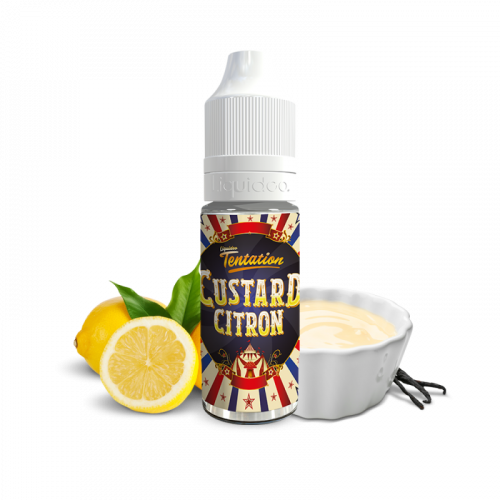 E liquide Custard Citron TENTATION 10ml - LIQUIDEO Nicotine 0mg | Cigusto | Cigarette electronique, Eliquide