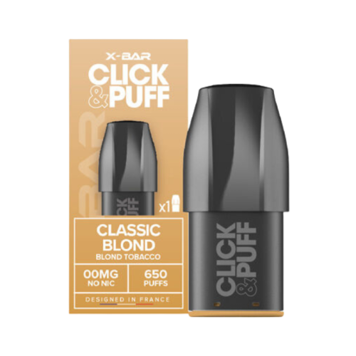 Cartouche pré remplie Click & Puff BLOND TOBACCO X Bar | Cigusto | Cigusto | Cigarette electronique, Eliquide