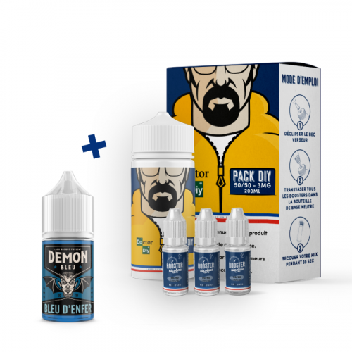 Pack DIY BLEU D'ENFER 230 ml 50/50 - Eliquide| Cigusto | Cigusto | Cigarette electronique, Eliquide