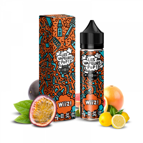 E liquide WiiZ Les Vapeurs Pop 50ml - CURIEUX  Nicotine 0mg | Cigusto | Cigarette electronique, Eliquide