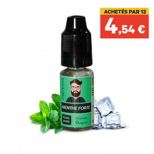 Menthe forte CIGUSTO  6 mg Menthe 60/40 France 6 mg | Cigusto | Cigarette electronique, Eliquide