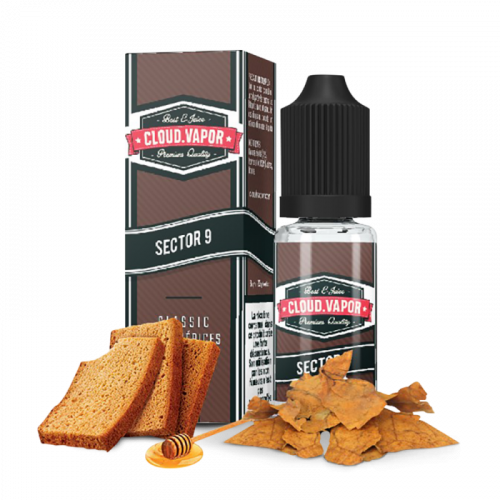 E-liquide gourmand Cloud Vapor Sector 9, e-liquide 50/50 PG/VG Cloud Vapor Sector 9 | Cigusto | Cigusto | Cigarette electronique, Eliquide