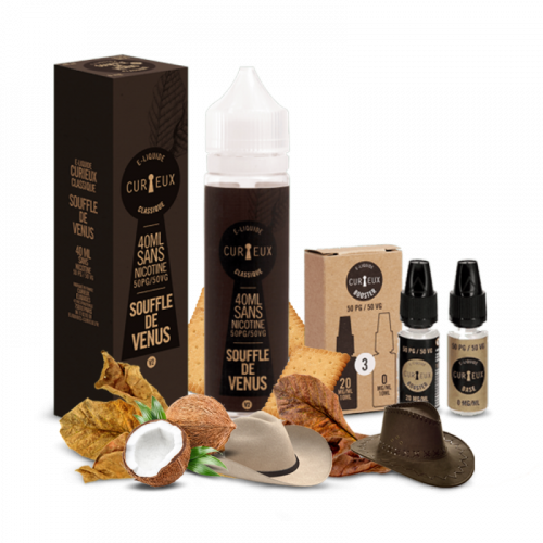 E liquide France Souffle de Vénus 40ml - CURIEUX  Nicotine 0mg | Cigusto | Cigarette electronique, Eliquide