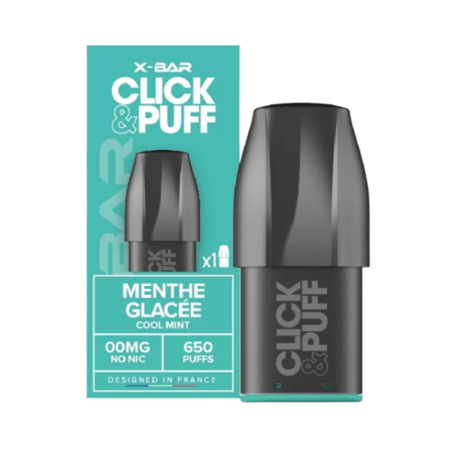 Cartouche Click & Puff COOL MINT de X Bar en 10mg/ml | Cigusto | Cigusto | Cigarette electronique, Eliquide