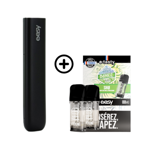 Pack Pod EASY + 2 cartouches pré remplies Siko de chez E Tasty | Cigusto | Cigarette electronique, Eliquide