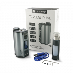 Box Dovpo Topside Dual 200W, box Topside Dual Squonk Dovpo double accus 18650 | Cigusto | Cigusto | Cigarette electronique, Eliquide