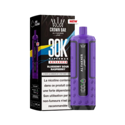 Pod Crown Bar 30K Blueberry Sour Raspberry de chez Al Fakher | Cigusto | Cigarette electronique, Eliquide