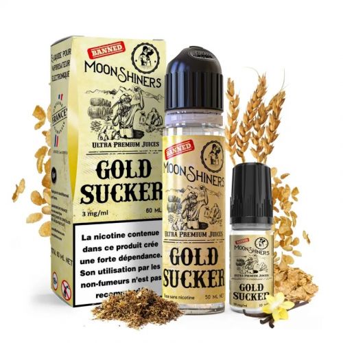 E Liquide Gold Sucker 60 ml Moonshiners | Cigusto Ecigarette | Cigusto | Cigarette electronique, Eliquide
