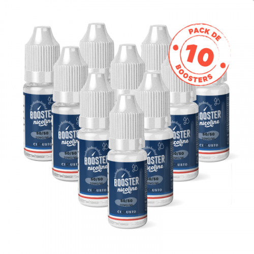 Pack de 10 Boosters CIGUSTO - 50/50 - 10 ml 20 mg | Cigusto | Cigarette electronique, Eliquide