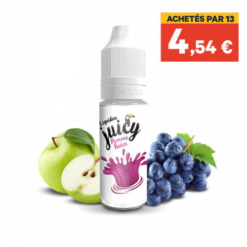 E Liquide Pomme Raisin Tentation 10 ML Liquideo 4 taux de Nicotine | Cigusto | Cigarette electronique, Eliquide