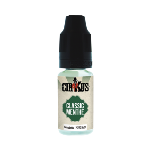 E liquide Classic Menthe CIRKUS 10 ml - VDLV| Cigusto | Cigusto | Cigarette electronique, Eliquide