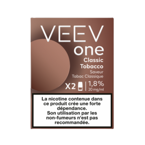 Cartouche pré remplie eliquide Veev One Classic Tobacco 20 mg | Cigusto | Cigarette electronique, Eliquide