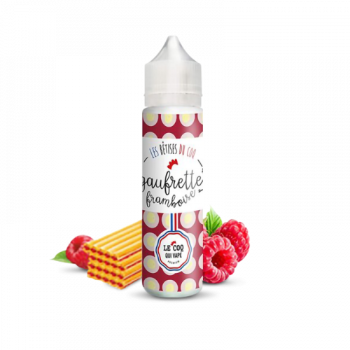 E liquide Gaufrette Framboise 50ml - LE COQ QUI VAPE Nicotine 0mg | Cigusto | Cigarette electronique, Eliquide