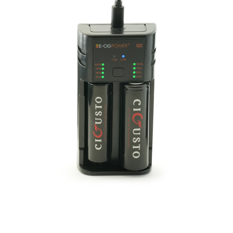 Chargeur E-Cig Power C2, chargeur nomade pour deux accus