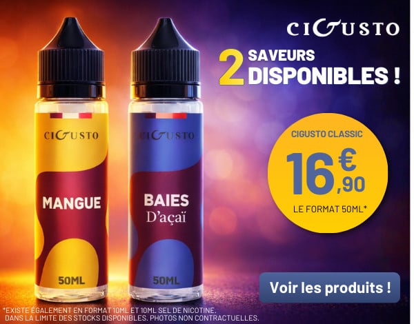 NOUVEAUTÉ CIGUSTO CLASSIC - MANGUE/ACAÏ (NON-CONNECTÉ)