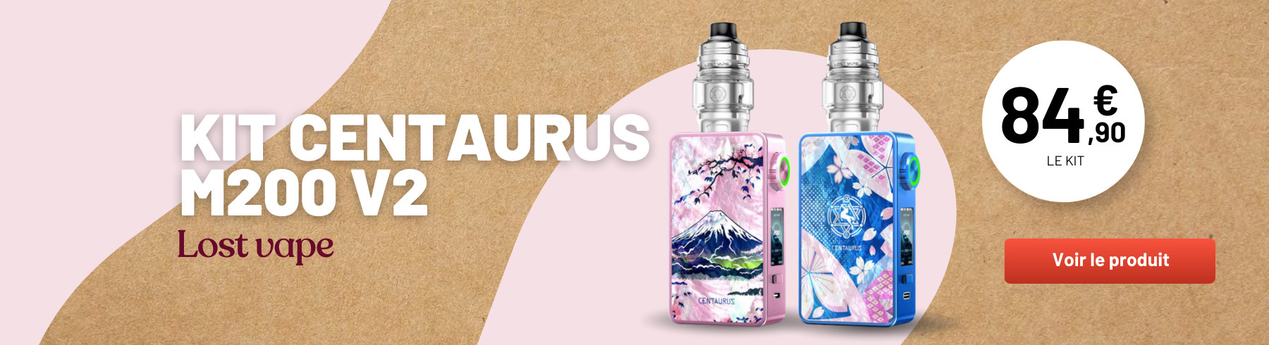 KIT CENTAURUS M200 V2 - LOST VAPE (NON-CONNECTÉS)