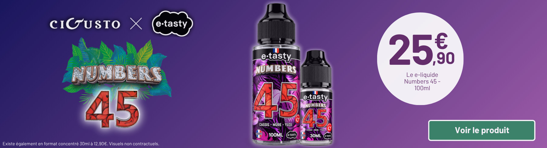 NUMBERS 45 - CIGUSTO x E.TASTY (NON-CONNECTÉ)