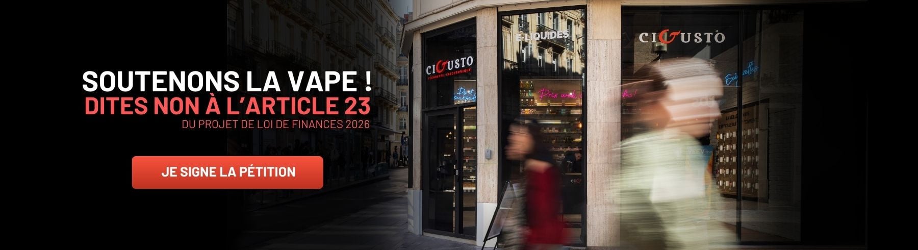 SOUTENONS LA VAPE