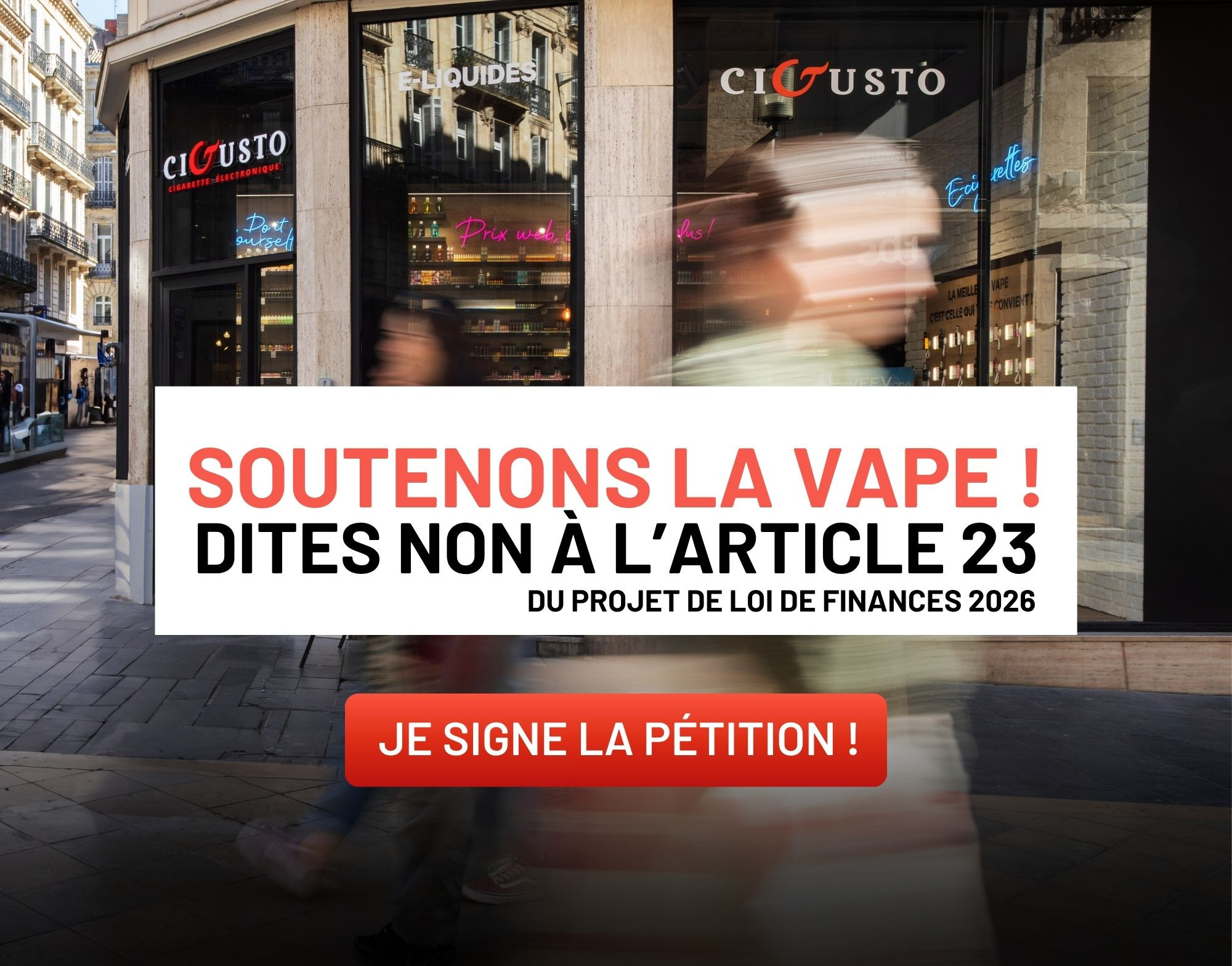 SOUTENONS LA VAPE