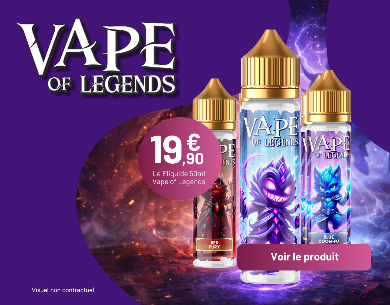 VAPE OF LEGEND 3 NOUVELLES SAVEURS (NON CONNECTE)