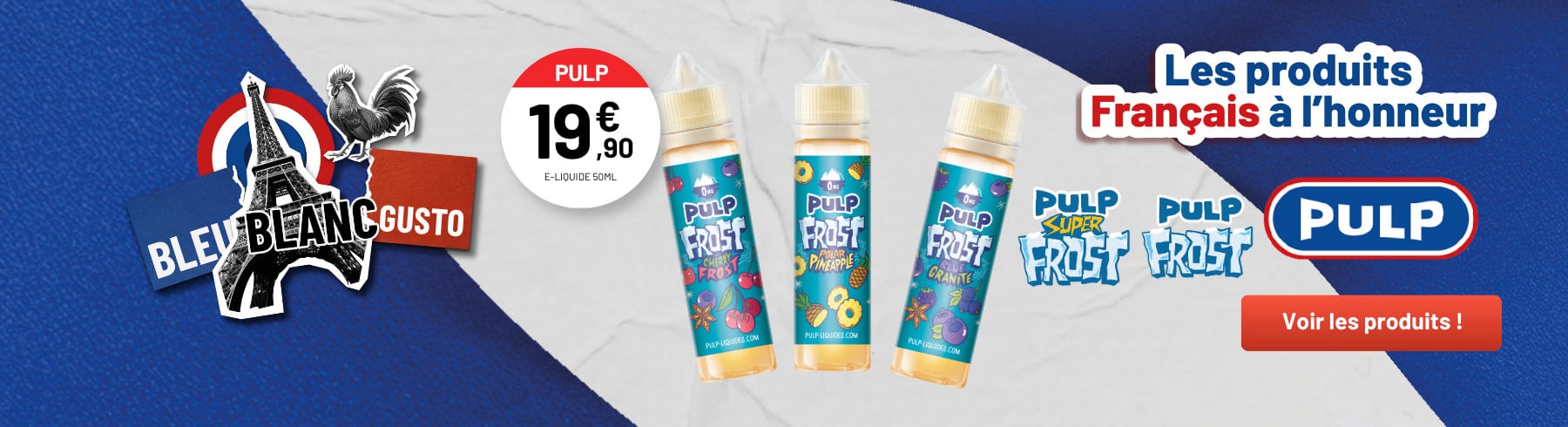 BLEU BLANC GUSTO - PULP - FROST/SUPER FROST (NON-CONNECTÉ)